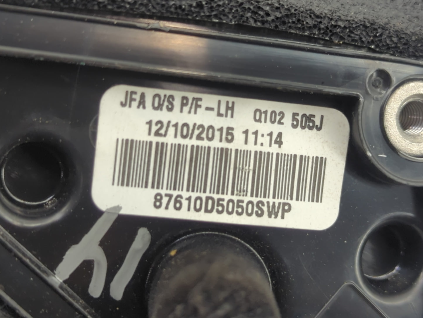 2016-2020 Kia Optima Driver Side View Mirror - Left Door Mirror OEM Used - Oemusedautoparts1.com