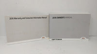 2016 Kia Optima Owners Manual Book Guide OEM Used Auto Parts - Oemusedautoparts1.com