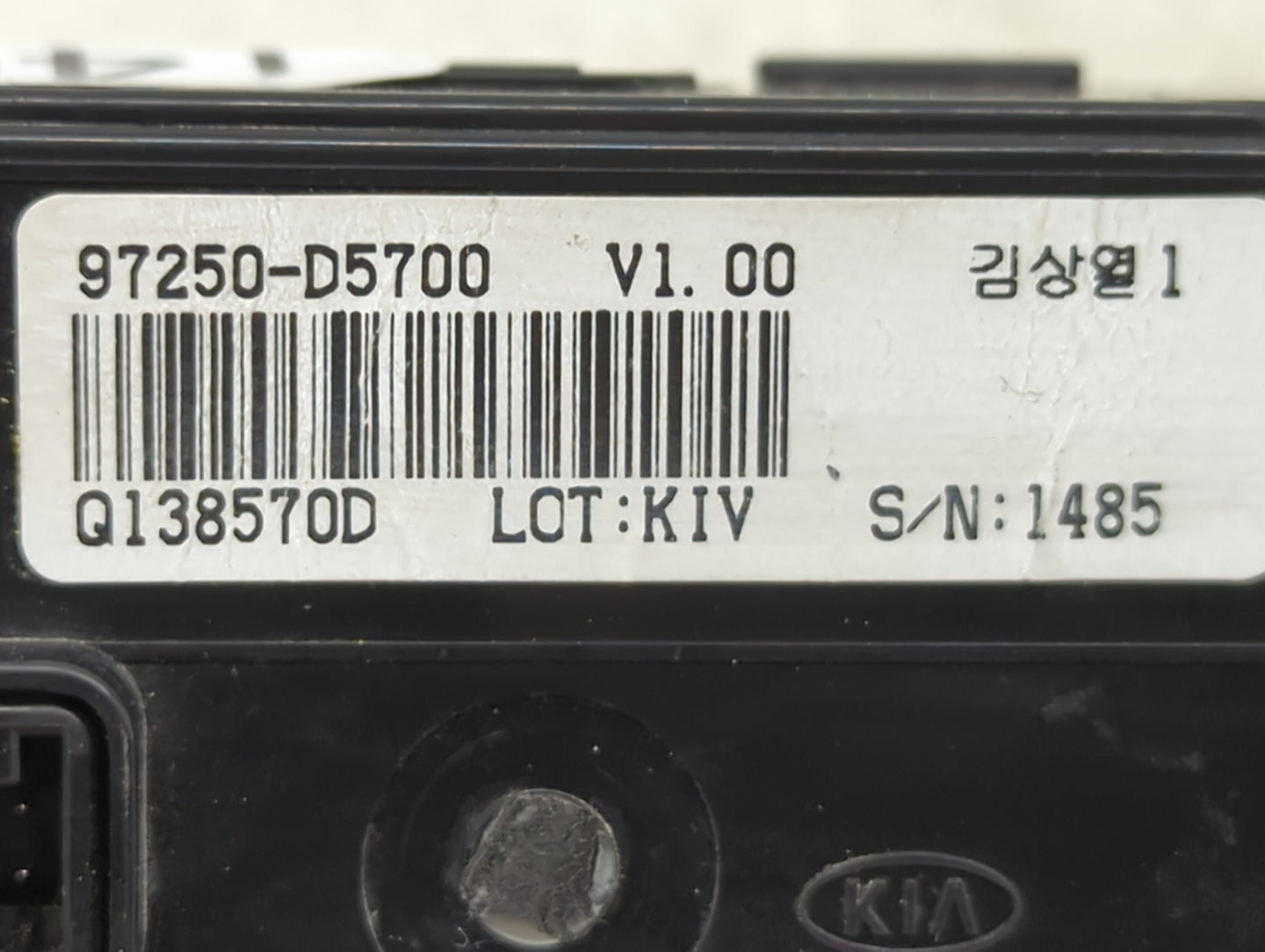 2016-2018 Kia Optima Climate Control Module Temperature AC/Heater Replacement P/N:97250-D5700 Fits Fits 2016 2017 2018 OEM U