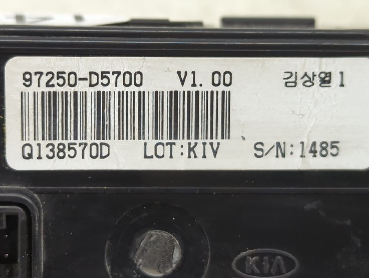 2016-2018 Kia Optima Climate Control Module Temperature AC/Heater Replacement P/N:97250-D5700 Fits Fits 2016 2017 2018 OEM U