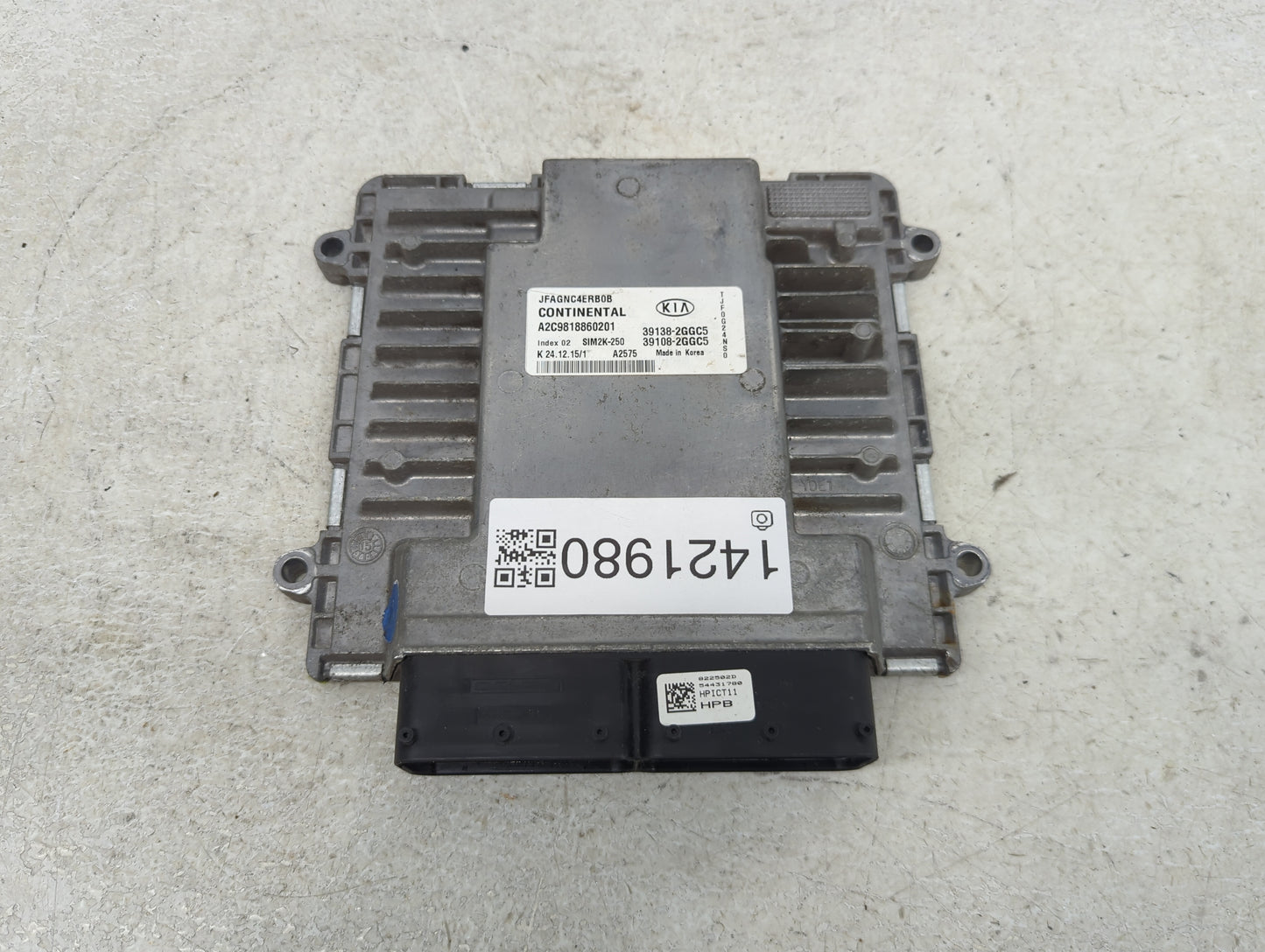 2016-2018 Kia Optima PCM Engine Control Computer ECU ECM PCU OEM P/N:39138-2GGC5 39108-2GGC5 Fits Fits 2016 2017 2018 OEM Us