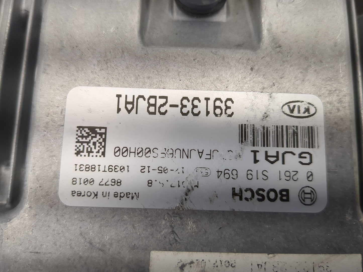 2016-2018 Kia Optima PCM Engine Control Computer ECU ECM PCU OEM P/N:39133-2BJA1 Fits Fits 2016 2017 2018 OEM Used Auto Part
