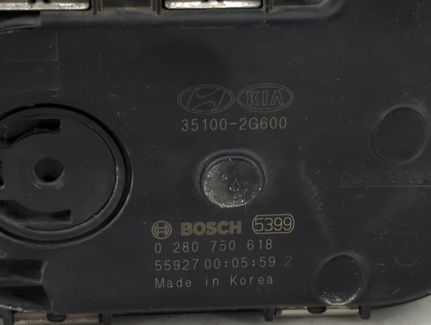 2016-2020 Kia Optima Throttle Body P/N:0 280 750 618 35100-2G600 Fits Fits 2015 2016 2017 2018 2019 2020 2021 OEM Used Auto 