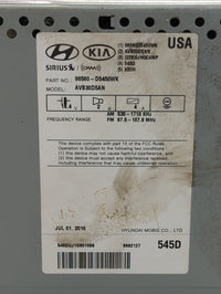 2016-2018 Kia Optima Radio AM FM Cd Player Receiver Replacement P/N:96560-D5450WK AVB30D5AN Fits Fits 2016 2017 2018 OEM Use