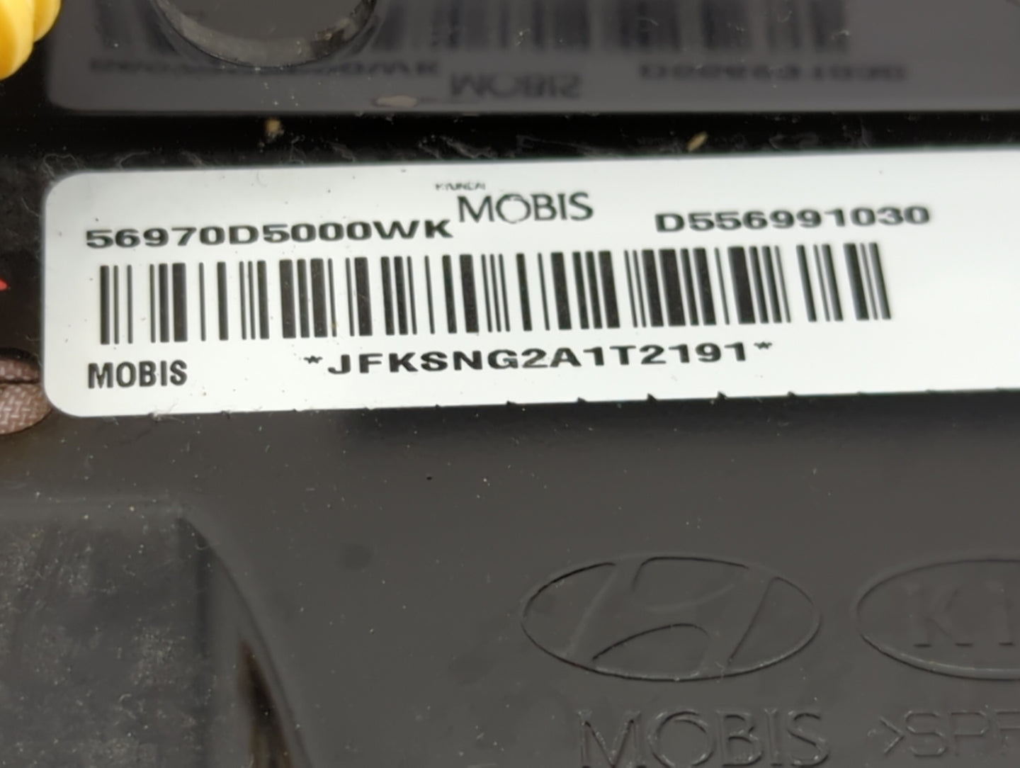 2016 Kia Optima Air Bag Passenger Right Dashboard OEM P/N:56970D5000WK Fits OEM Used Auto Parts - Oemusedautoparts1.com