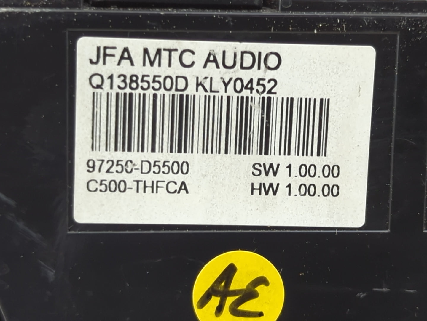 2016-2018 Kia Optima Climate Control Module Temperature AC/Heater Replacement P/N:97250-D5500 Q138550D Fits Fits 2016 2017 2