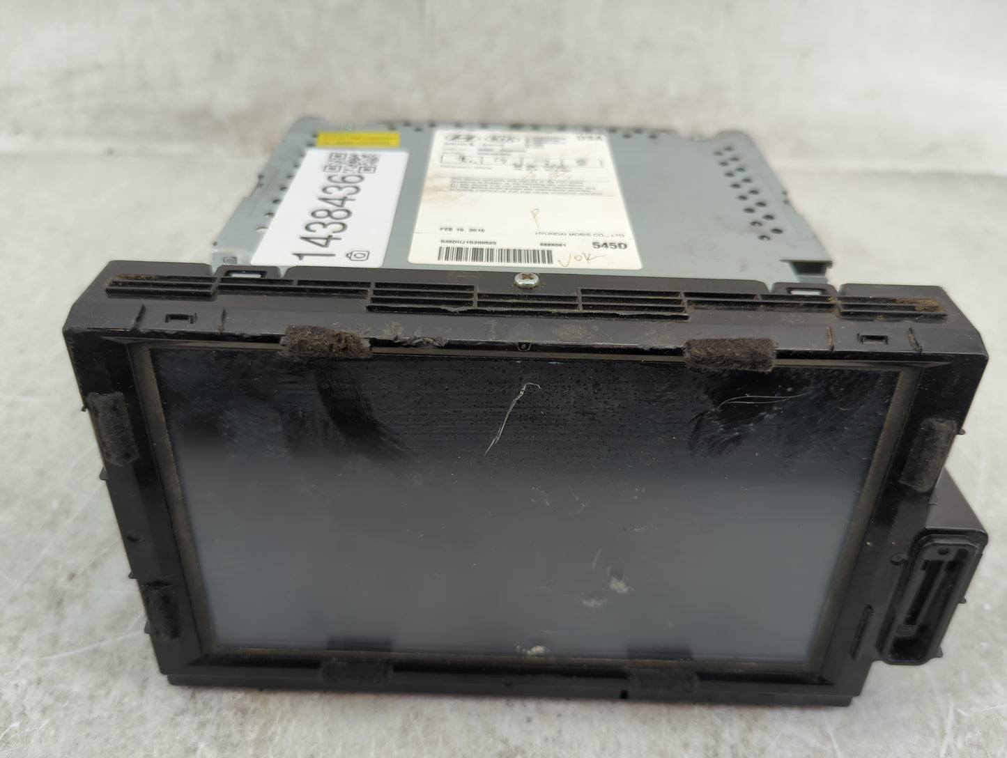 2016-2018 Kia Optima Radio AM FM Cd Player Receiver Replacement P/N:96560-D5450WK AVB30D5AN Fits Fits 2016 2017 2018 OEM Use