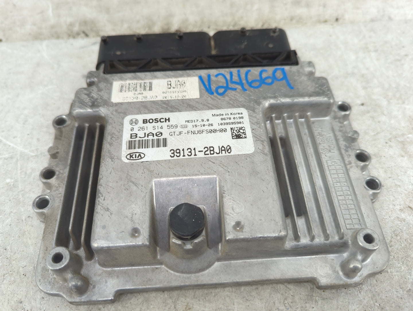 2016-2018 Kia Optima PCM Engine Control Computer ECU ECM PCU OEM P/N:39131-2BJA0 0261S14559, 39130-2BJA0 Fits Fits 2016 2017