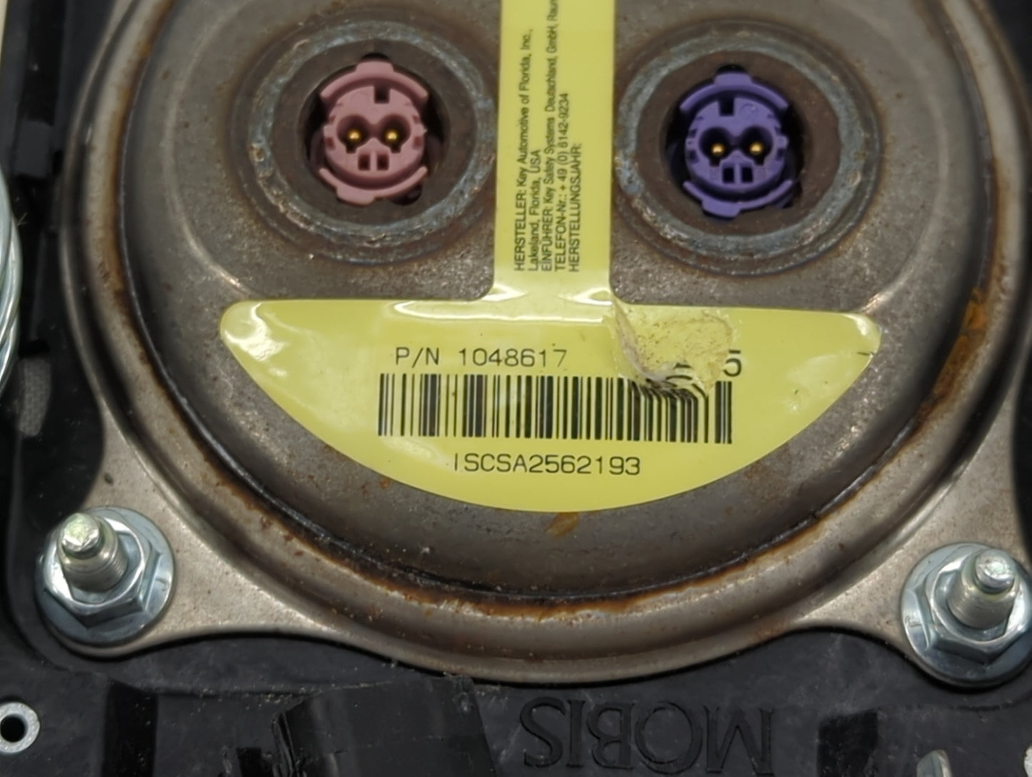 2016-2018 Kia Optima Air Bag Driver Left Steering Wheel Mounted Black 1458895 - Oemusedautoparts1.com