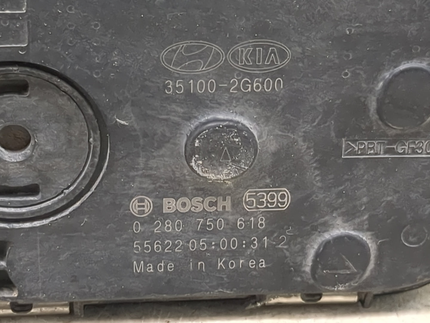 2016-2020 Kia Optima Throttle Body P/N:0 280 750 618 35100-2G600 Fits Fits 2015 2016 2017 2018 2019 2020 2021 OEM Used Auto 