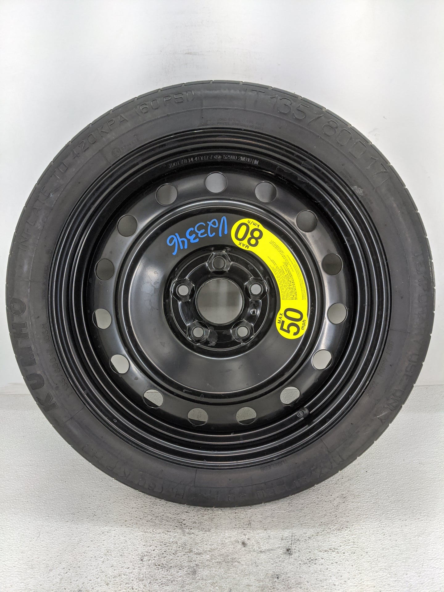 2016-2020 Kia Optima Spare Donut Tire Wheel Rim Oem 1461508 - Oemusedautoparts1.com