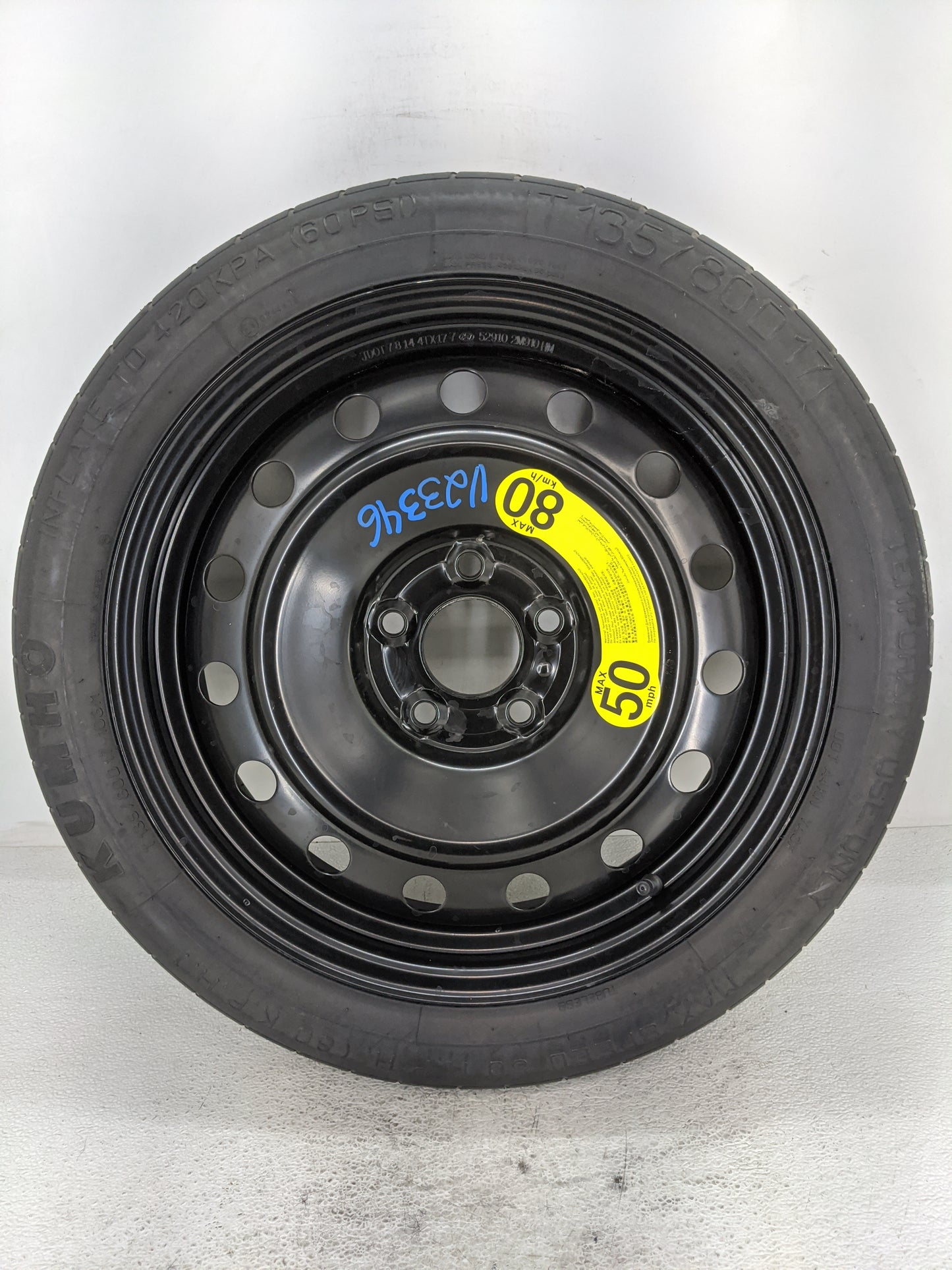 2016-2020 Kia Optima Spare Donut Tire Wheel Rim Oem 1461508 - Oemusedautoparts1.com
