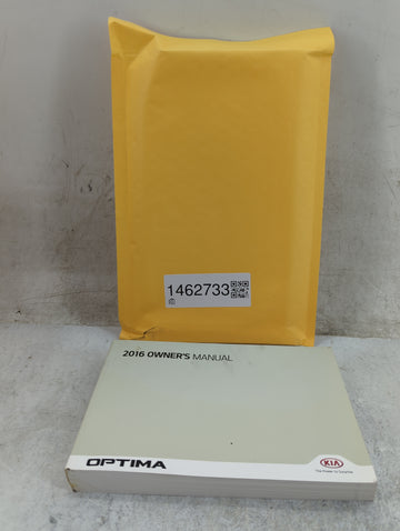 2016 Kia Optima Owners Manual Book Guide P/N:GDG5-EU67G OEM Used Auto Parts - Oemusedautoparts1.com