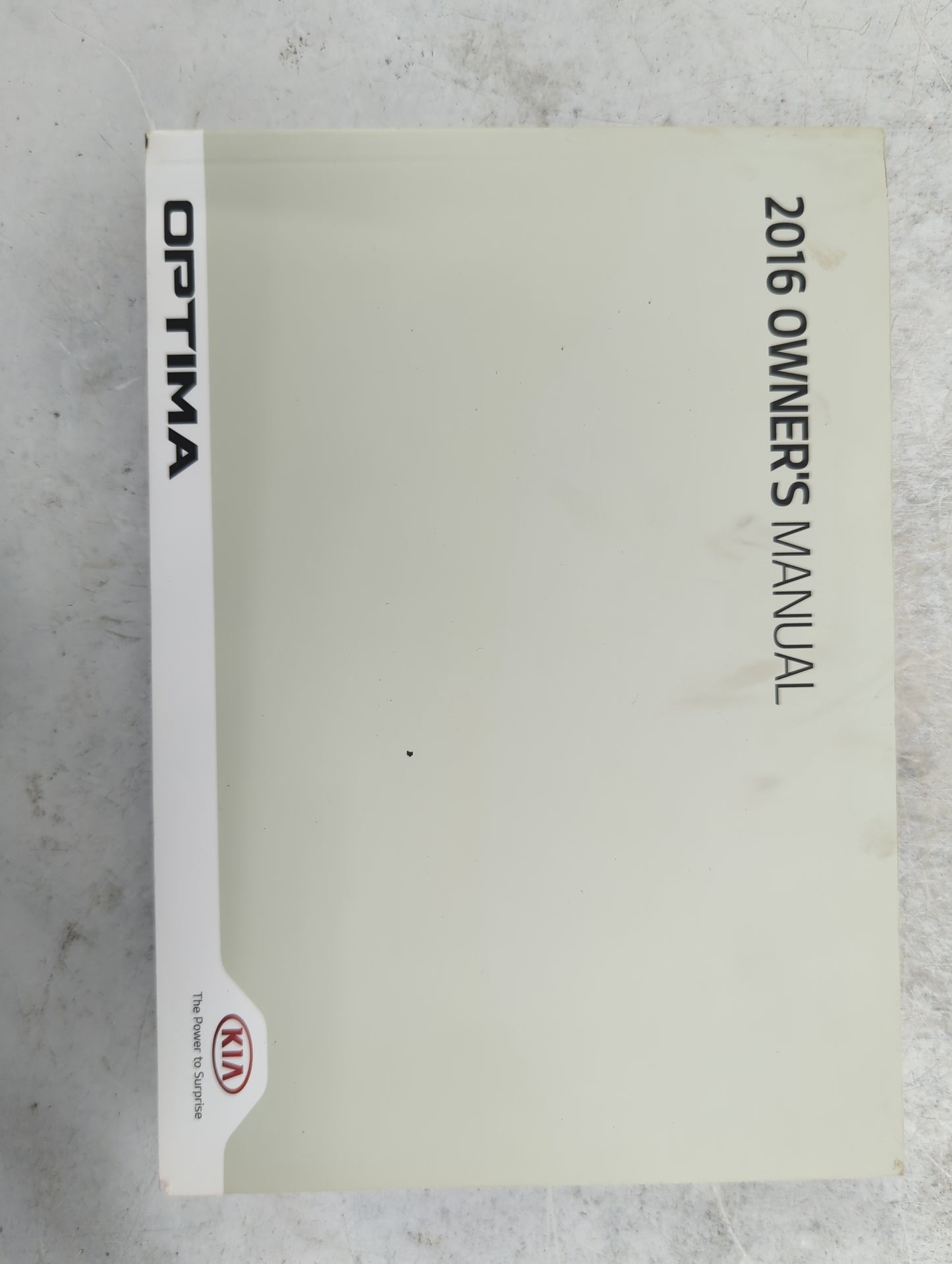 2016 Kia Optima Owners Manual Book Guide P/N:GDG5-EU67G OEM Used Auto Parts - Oemusedautoparts1.com
