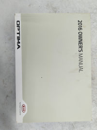 2016 Kia Optima Owners Manual Book Guide P/N:GDG5-EU67G OEM Used Auto Parts - Oemusedautoparts1.com