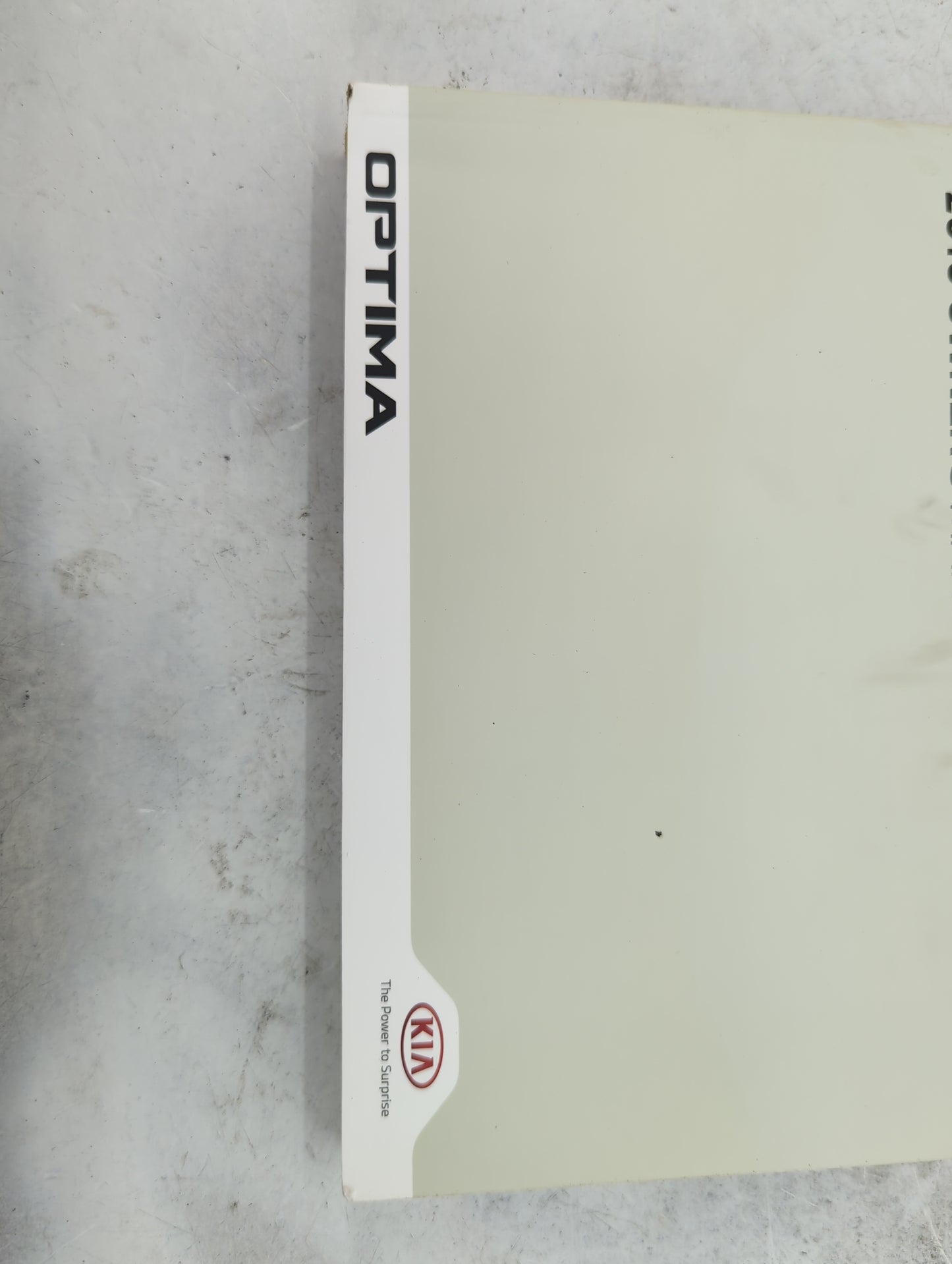 2016 Kia Optima Owners Manual Book Guide P/N:GDG5-EU67G OEM Used Auto Parts - Oemusedautoparts1.com