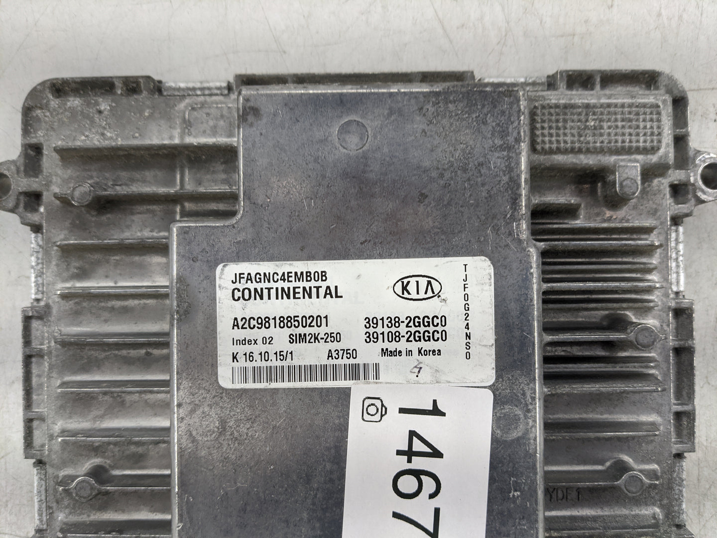 2016-2018 Kia Optima PCM Engine Control Computer ECU ECM PCU OEM P/N:39138-2GGC0 39108-2GGC0 Fits Fits 2016 2017 2018 OEM Us