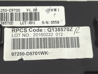 2016-2018 Kia Optima Climate Control Module Temperature AC/Heater Replacement P/N:97250-D5700 97250-D5701WK Fits OEM Used Au