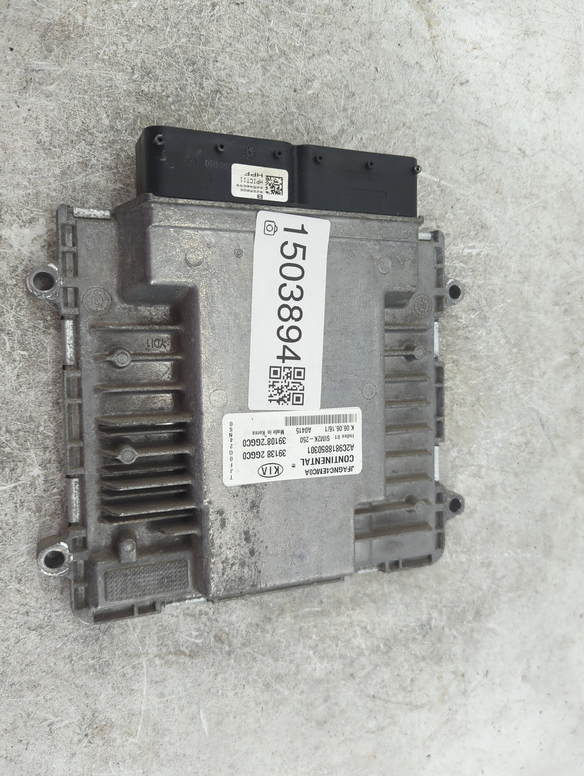 2016-2018 Kia Optima PCM Engine Control Computer ECU ECM PCU OEM P/N:391382GGC0 A2C98188503O1, SIM2K-250 Fits Fits 2016 2017