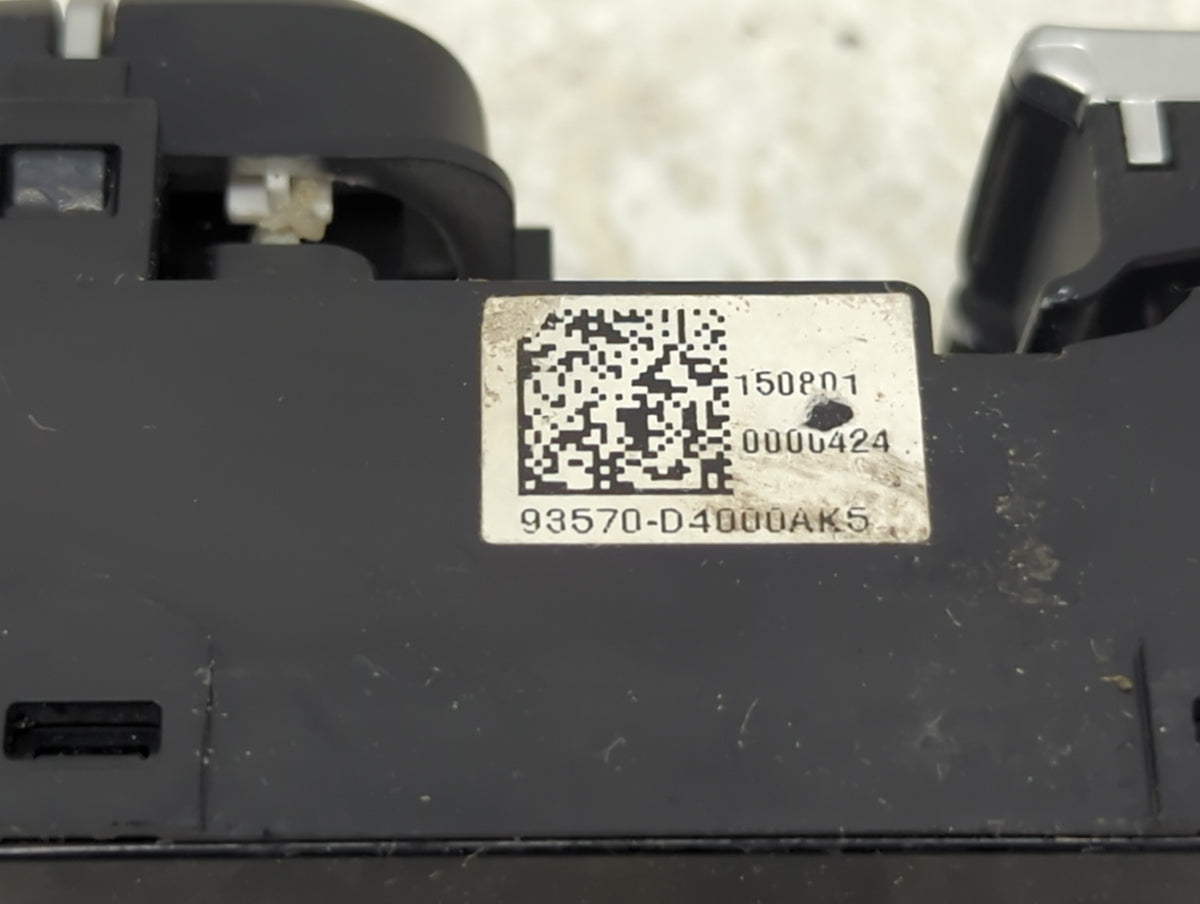 2016-2020 Kia Optima Master Power Window Switch Replacement Driver Side Left P/N:93570-D4000AKS Fits Fits 2016 2017 2018 201
