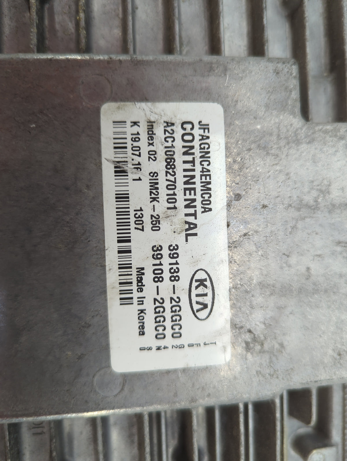 2016-2018 Kia Optima PCM Engine Control Computer ECU ECM PCU OEM P/N:JFAGNC4EMC0A A2C1068270101, 39138-2GGC0 Fits 2016 2017 