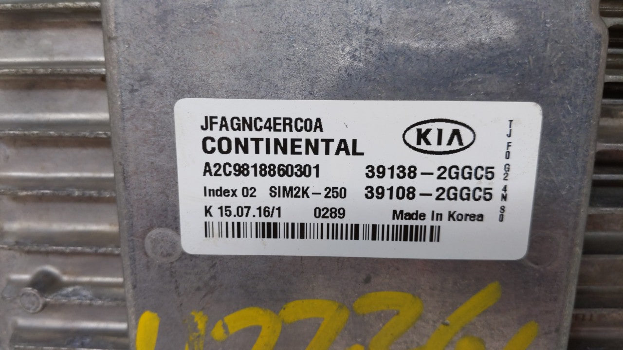 2016-2018 Kia Optima PCM Engine Control Computer ECU ECM PCU OEM P/N:39138-2GGC5 39108-2GGC5, 39138-2GGC6 Fits Fits 2016 201