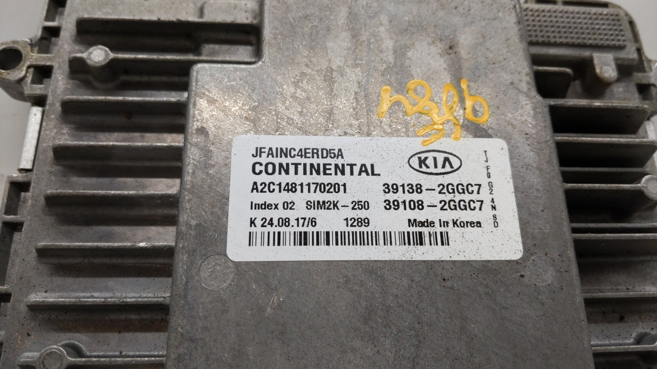 2016-2018 Kia Optima PCM Engine Control Computer ECU ECM PCU OEM P/N:39138-2GGC1 39108-2GGC1, 39138-2GGC0 Fits Fits 2016 201