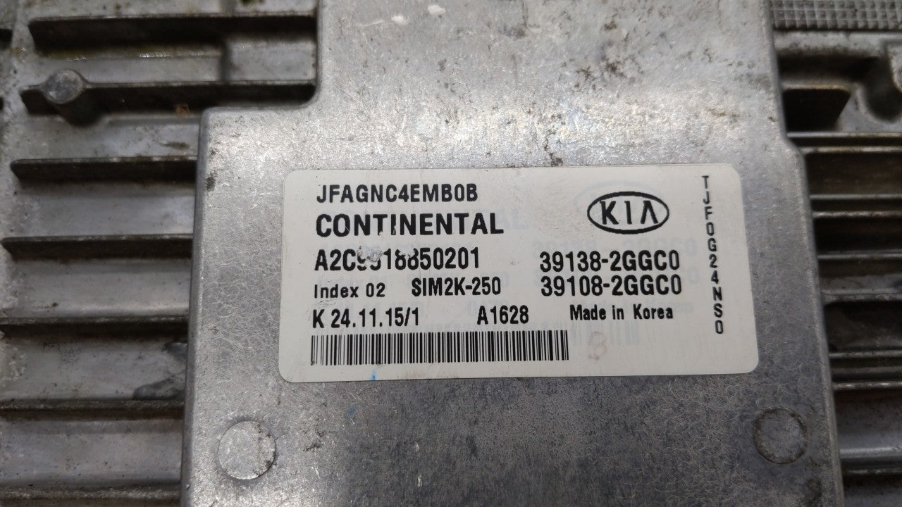 2016-2018 Kia Optima PCM Engine Control Computer ECU ECM PCU OEM P/N:39138-2GGC1 39108-2GGC1, 39138-2GGC0 Fits Fits 2016 201