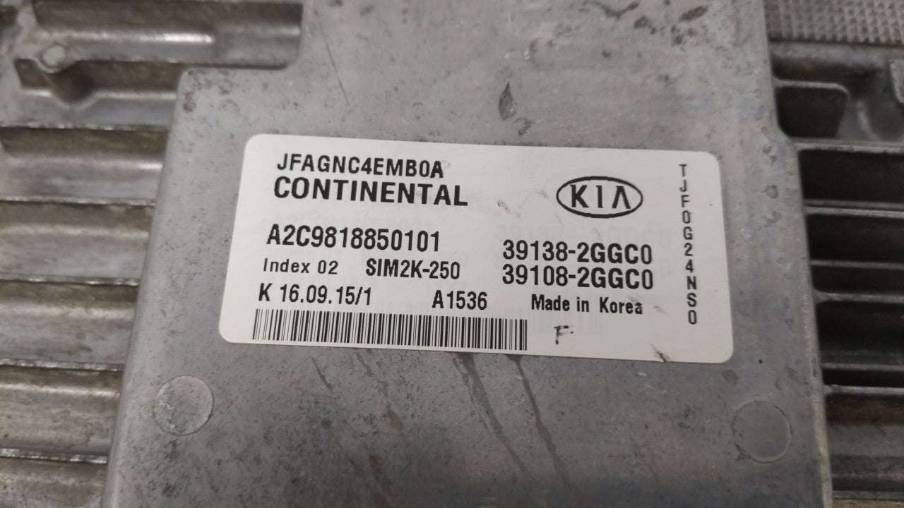2016-2018 Kia Optima PCM Engine Control Computer ECU ECM PCU OEM P/N:39138-2GGC5 39108-2GGC5, 39138-2GGC6 Fits Fits 2016 201