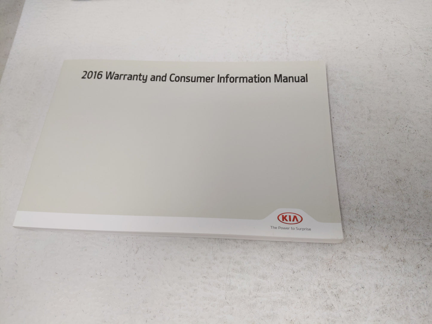 2016 Kia Optima Owners Manual Book Guide OEM Used Auto Parts - Oemusedautoparts1.com