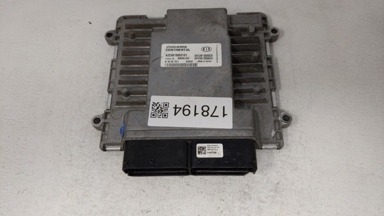 2016-2018 Kia Optima PCM Engine Control Computer ECU ECM PCU OEM P/N:39138-2GGC1 39108-2GGC1, 39138-2GGC0 Fits Fits 2016 201