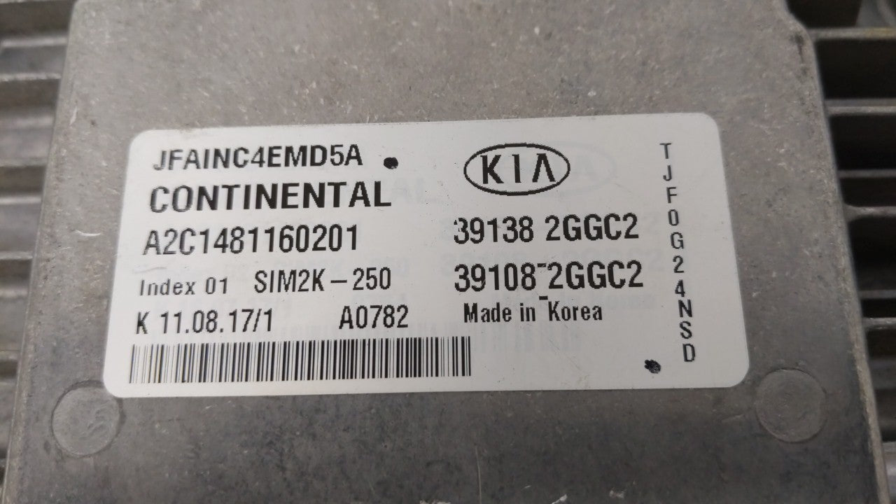 2016-2018 Kia Optima PCM Engine Control Computer ECU ECM PCU OEM P/N:39138-2GGC1 39108-2GGC1, 39138-2GGC0 Fits Fits 2016 201
