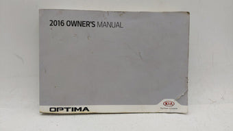 compare product 2016 Kia Optima Owners Manual Book Guide OEM Used Auto Parts