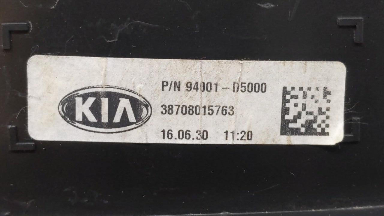2016-2018 Kia Optima Instrument Cluster Speedometer Gauges P/N:94001-D5000 94001-D5300, 94001-D5300 Fits Fits 2016 2017 2018