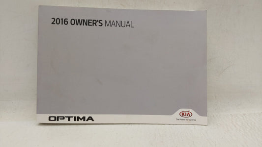 2016 Kia Optima Owners Manual Book Guide OEM Used Auto Parts - Oemusedautoparts1.com
