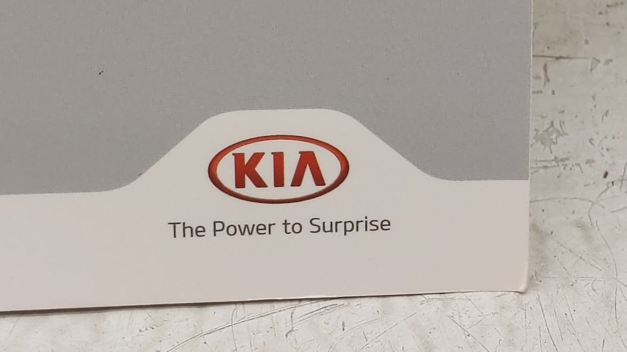 2016 Kia Optima Owners Manual Book Guide OEM Used Auto Parts - Oemusedautoparts1.com