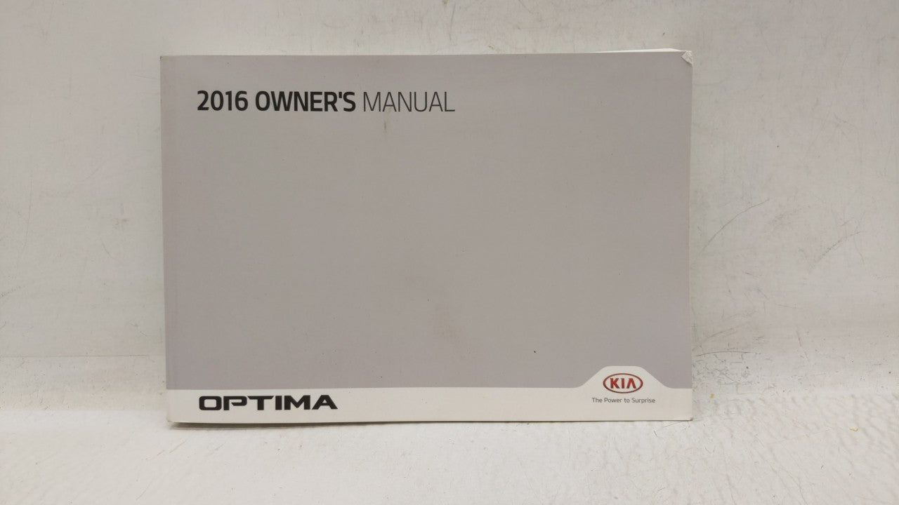 2016 Kia Optima Owners Manual Book Guide OEM Used Auto Parts - Oemusedautoparts1.com