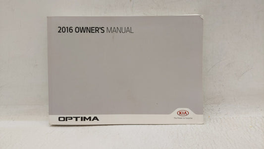 2016 Kia Optima Owners Manual Book Guide OEM Used Auto Parts - Oemusedautoparts1.com