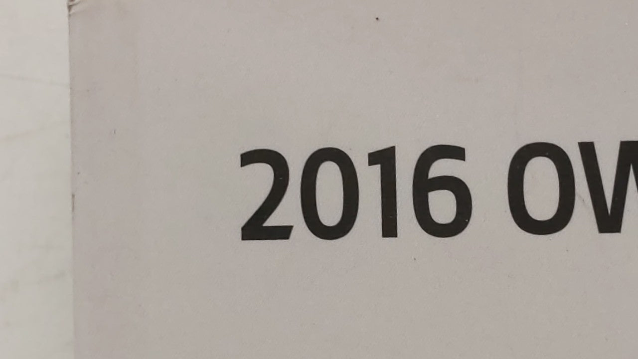 2016 Kia Optima Owners Manual Book Guide OEM Used Auto Parts - Oemusedautoparts1.com