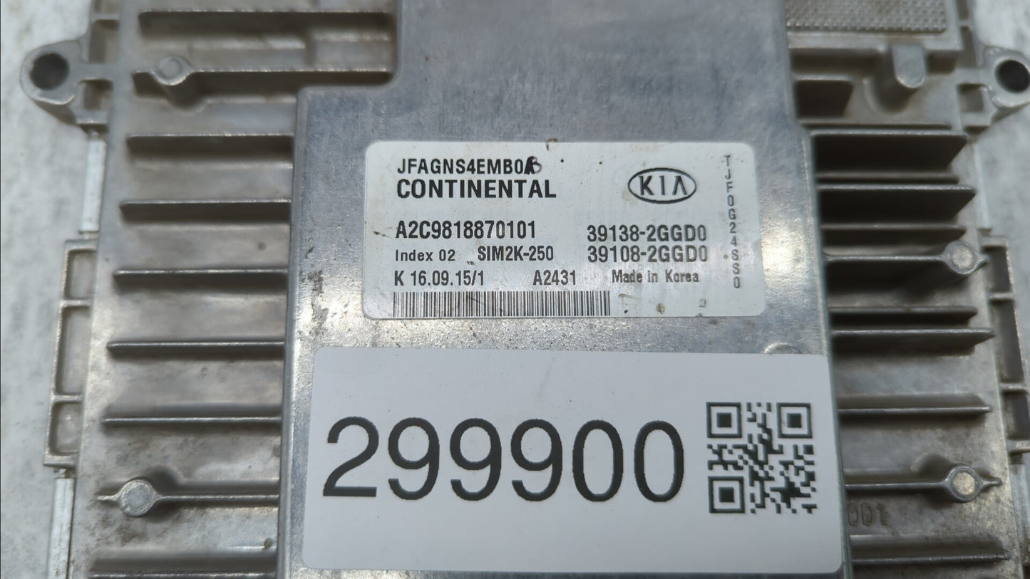 2016-2018 Kia Optima PCM Engine Control Computer ECU ECM PCU OEM P/N:39138-2GGD2 39108-2GGD2, 39138-2GGD0 Fits Fits 2016 201