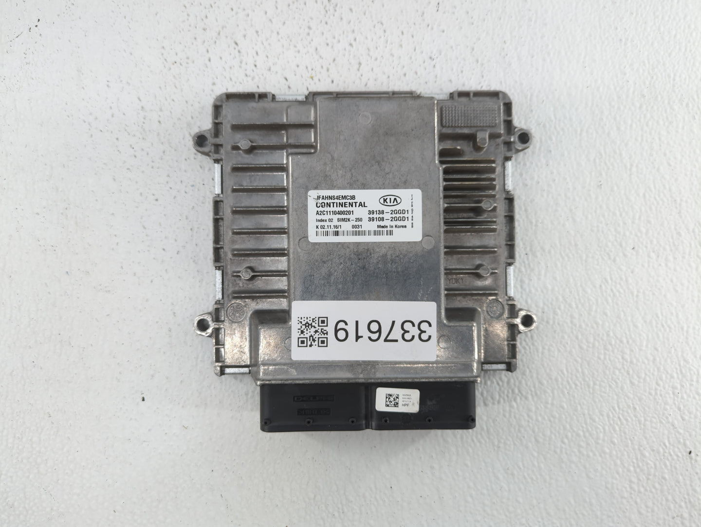 2016-2018 Kia Optima PCM Engine Control Computer ECU ECM PCU OEM P/N:39138-2GGD2 39108-2GGD2, 39138-2GGD0 Fits Fits 2016 201