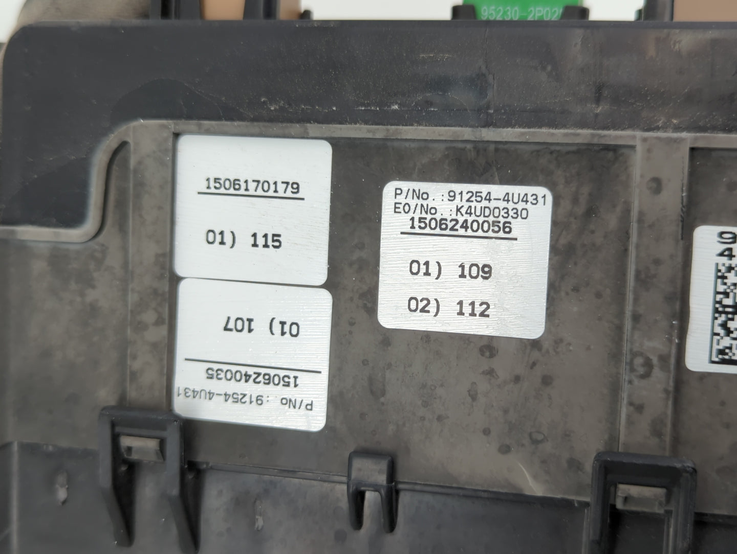 2016 Kia Optima Fusebox Fuse Box Panel Relay Module P/N:91956-2T820 Fits OEM Used Auto Parts - Oemusedautoparts1.com