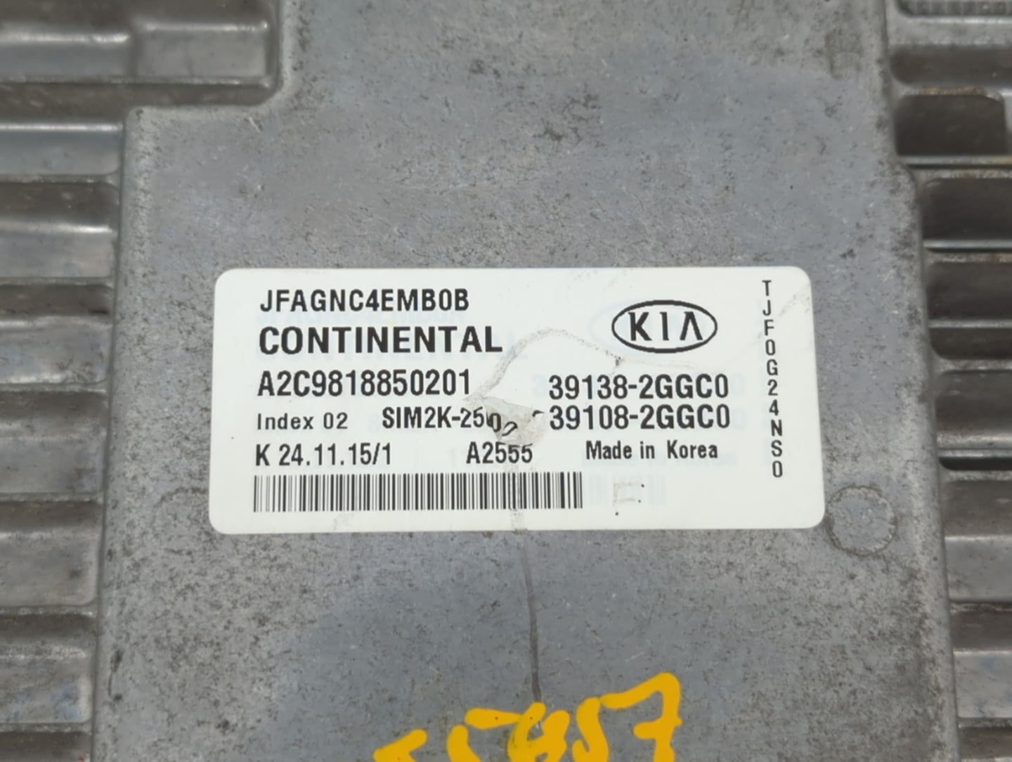 2016-2018 Kia Optima PCM Engine Control Computer ECU ECM PCU OEM P/N:39138-2GGC0 39108-2GGDO Fits Fits 2016 2017 2018 OEM Us