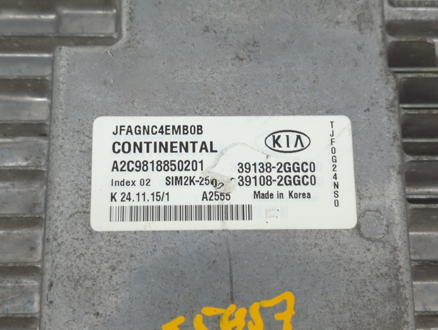 2016-2018 Kia Optima PCM Engine Control Computer ECU ECM PCU OEM P/N:39138-2GGC0 39108-2GGDO Fits Fits 2016 2017 2018 OEM Us