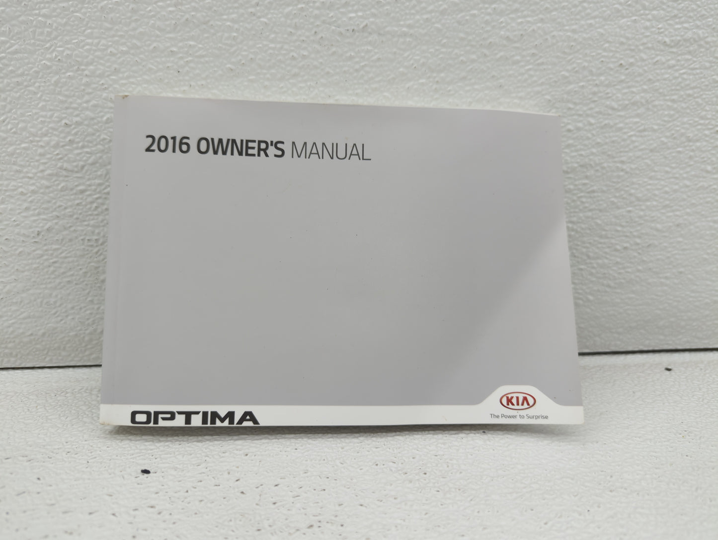 2016 Kia Optima Owners Manual Book Guide OEM Used Auto Parts - Oemusedautoparts1.com
