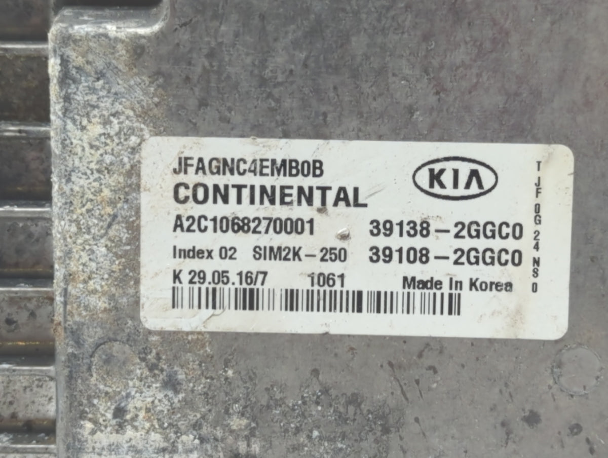 2016-2018 Kia Optima PCM Engine Control Computer ECU ECM PCU OEM P/N:39108-2GGD5 39138-2GGD5, 39138-2GGC0 Fits 2016 2017 201