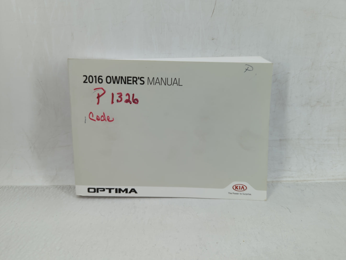 2016 Kia Optima Owners Manual Book Guide OEM Used Auto Parts - Oemusedautoparts1.com