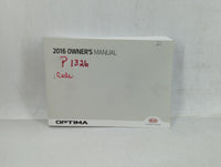 2016 Kia Optima Owners Manual Book Guide OEM Used Auto Parts - Oemusedautoparts1.com