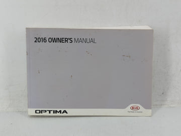2016 Kia Optima Owners Manual Book Guide OEM Used Auto Parts - Oemusedautoparts1.com