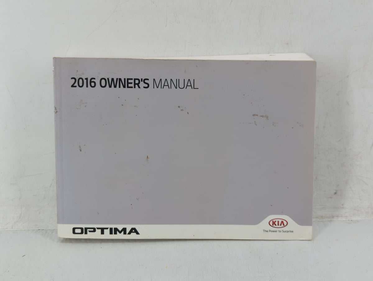2016 Kia Optima Owners Manual Book Guide OEM Used Auto Parts - Oemusedautoparts1.com
